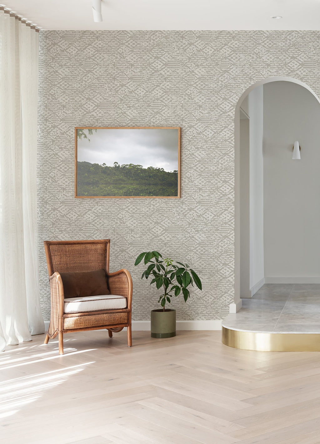 Helene Glitter Geometric Wallpaper