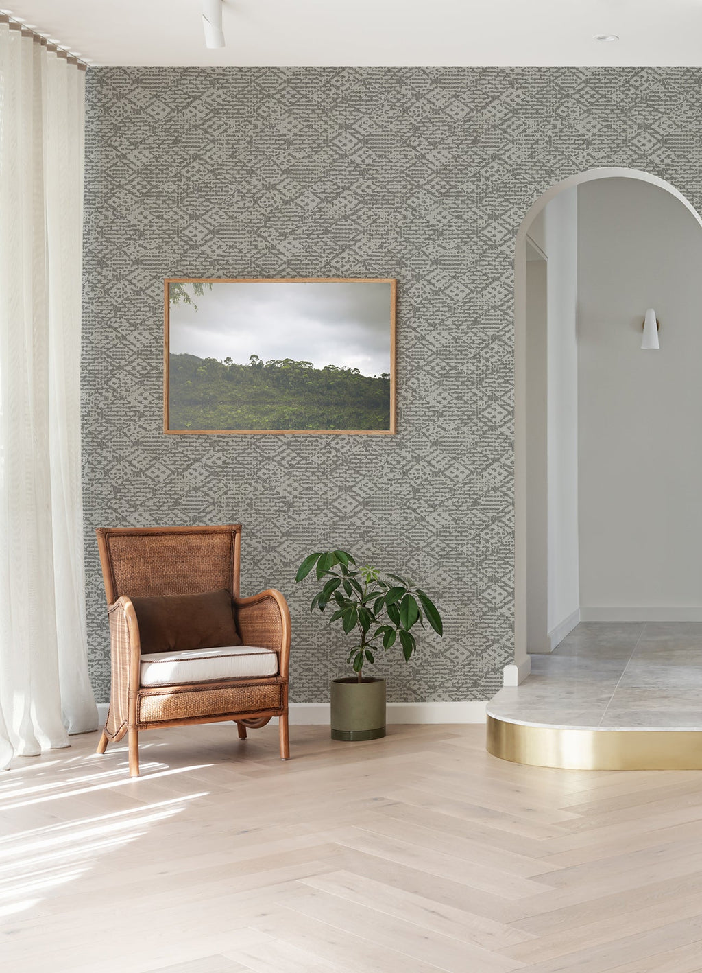 Helene Glitter Geometric Wallpaper