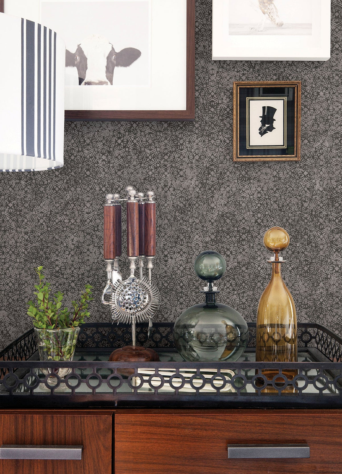 Hirawa Metallic Mosaic Wallpaper