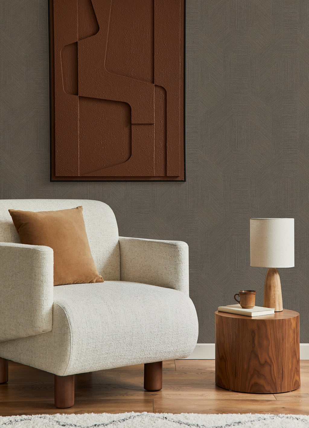 Ladon Metallic Texture Wallpaper