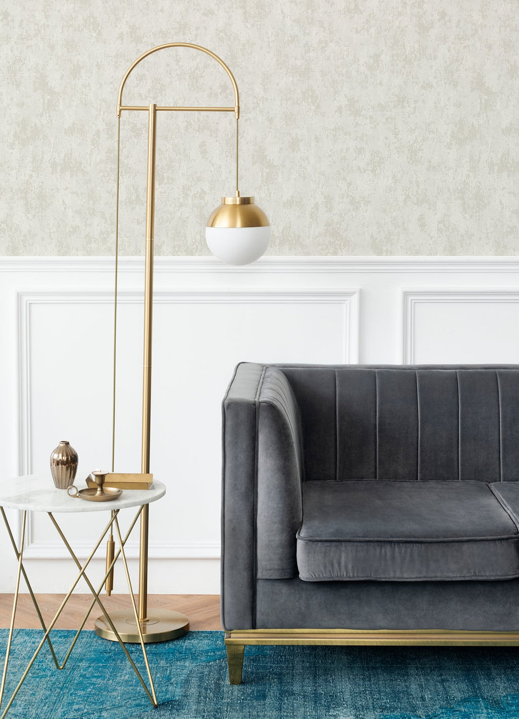 Haliya Metallic Plaster Wallpaper