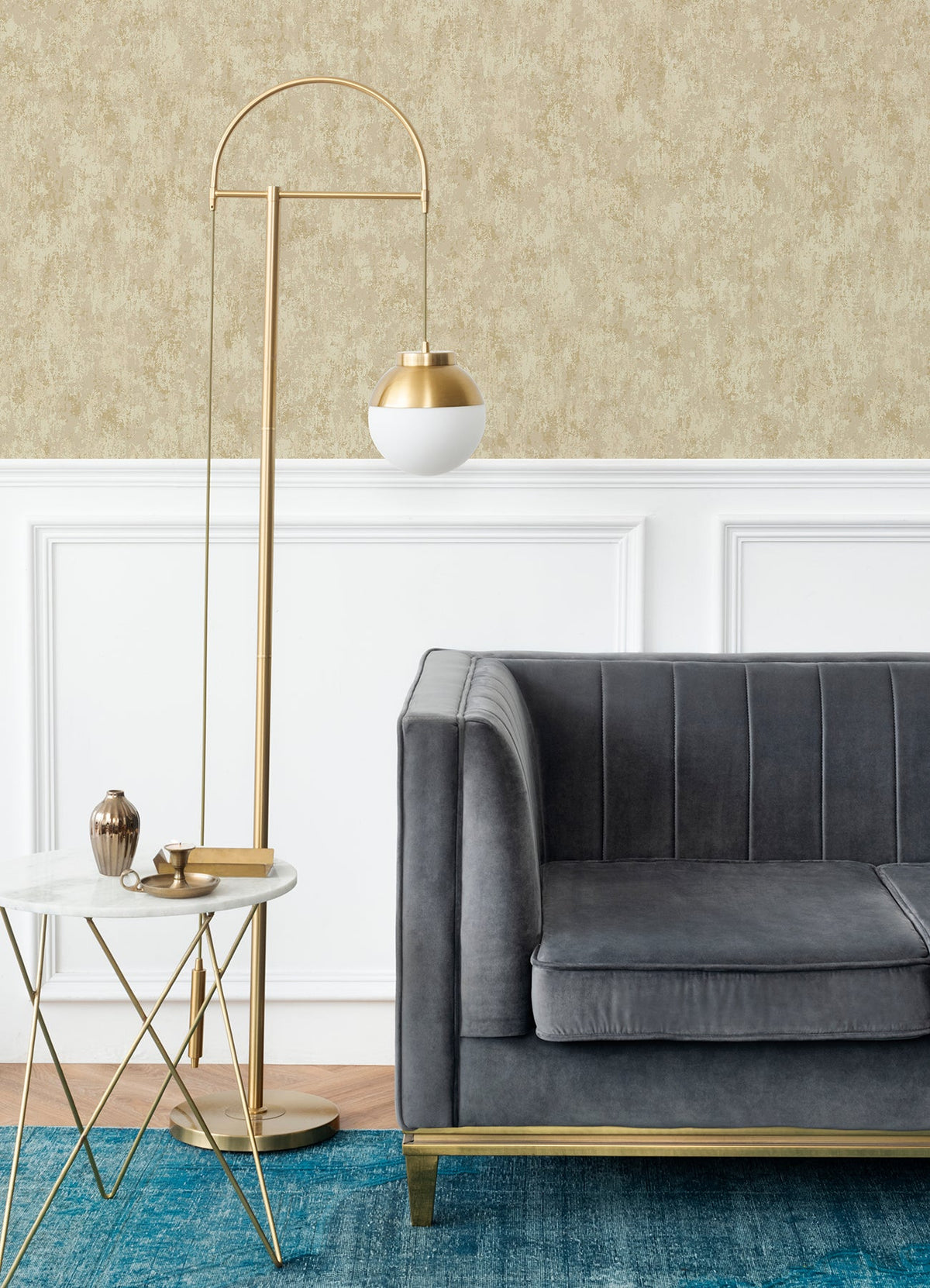 Haliya Metallic Plaster Wallpaper