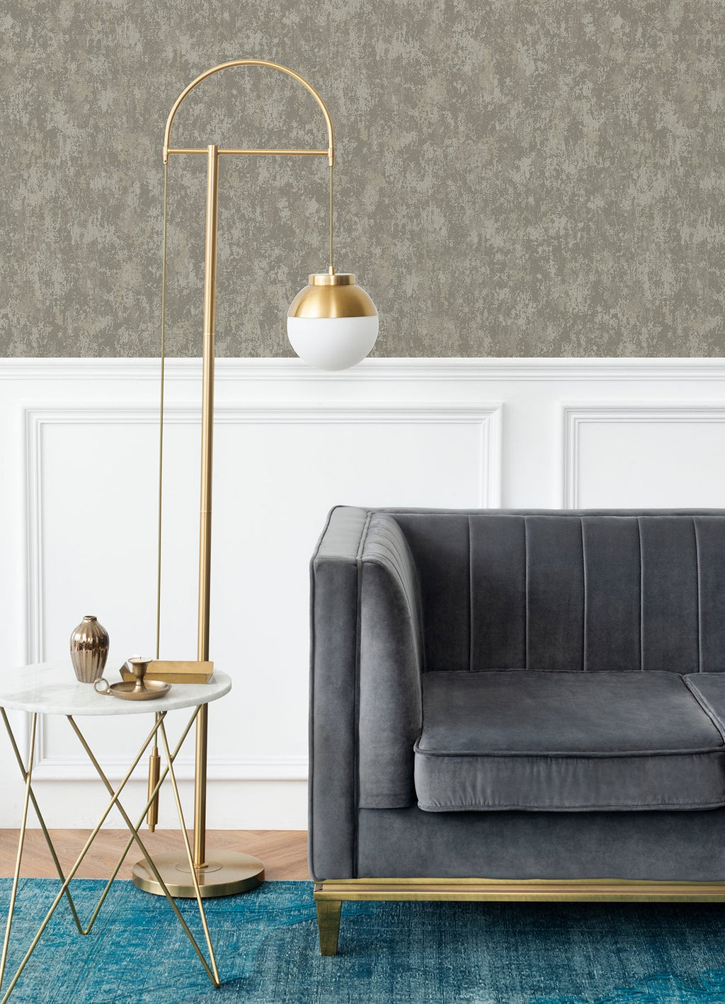 Haliya Metallic Plaster Wallpaper