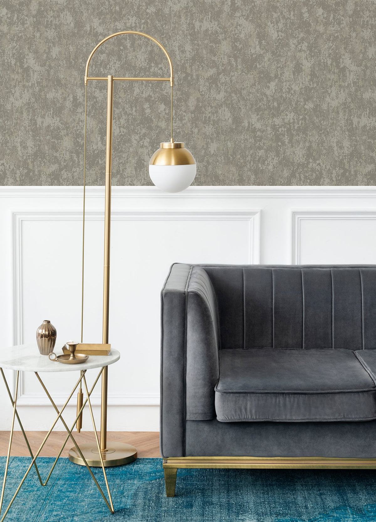 Haliya Metallic Plaster Wallpaper