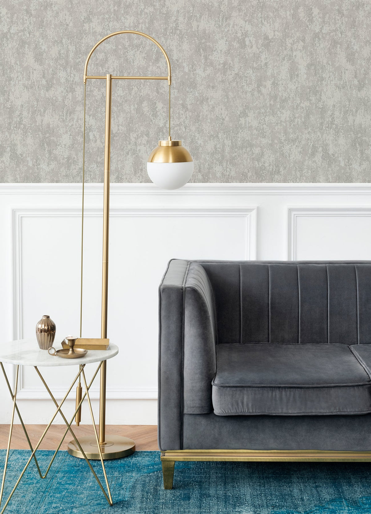 Haliya Metallic Plaster Wallpaper