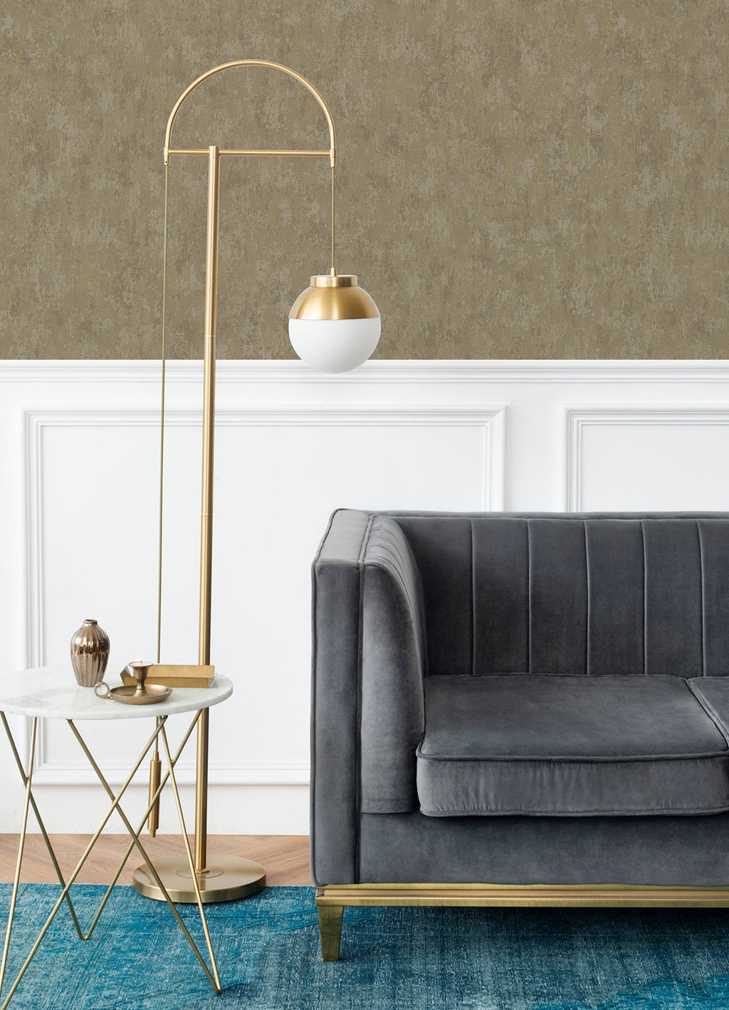 Haliya Metallic Plaster Wallpaper