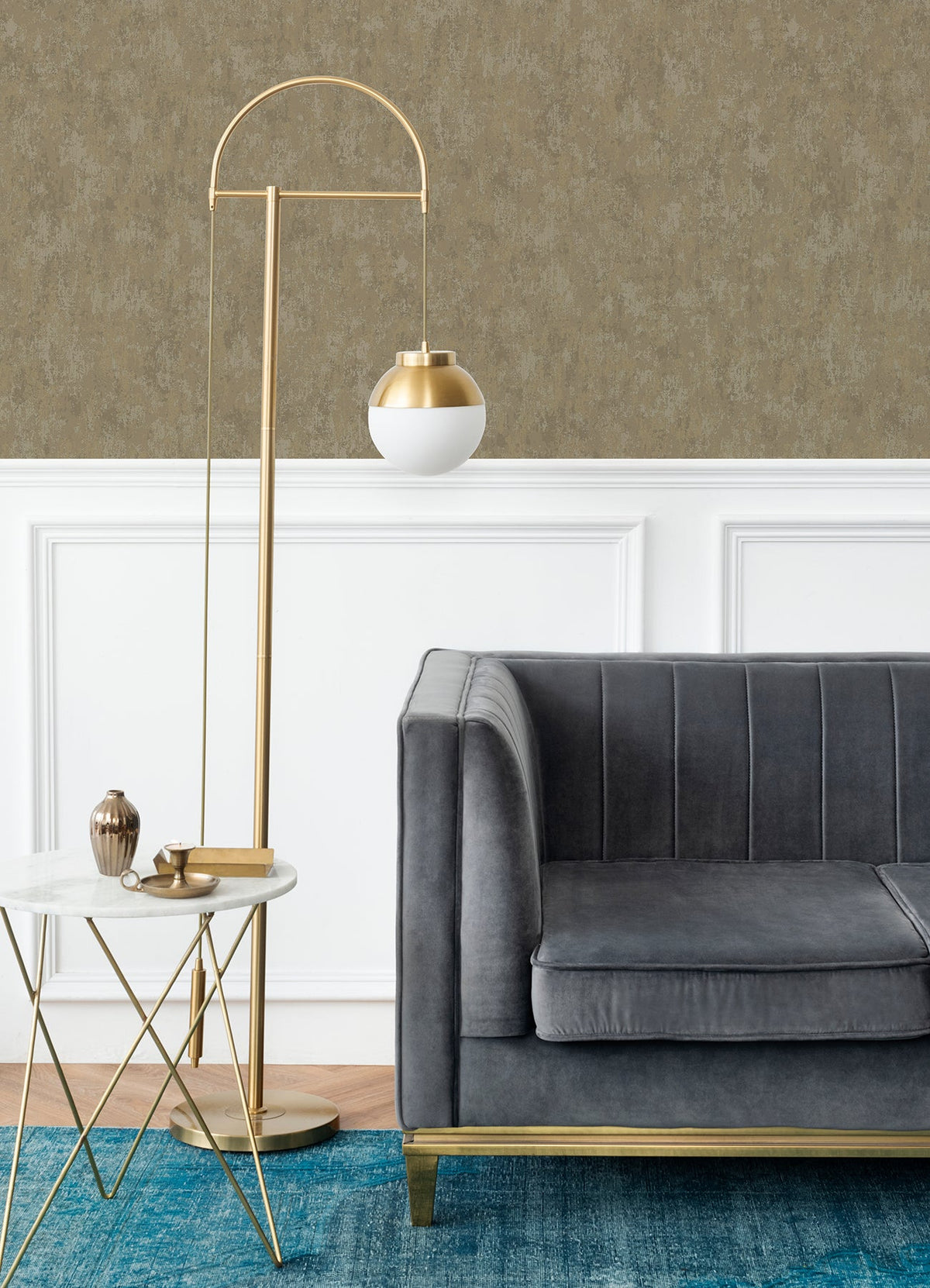 Haliya Metallic Plaster Wallpaper