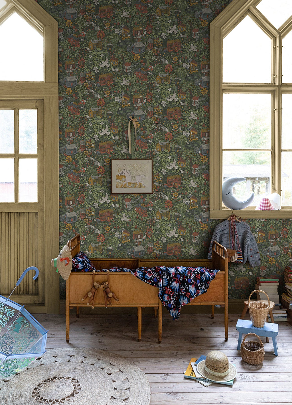 Bygga Bo Woodland Village Wallpaper