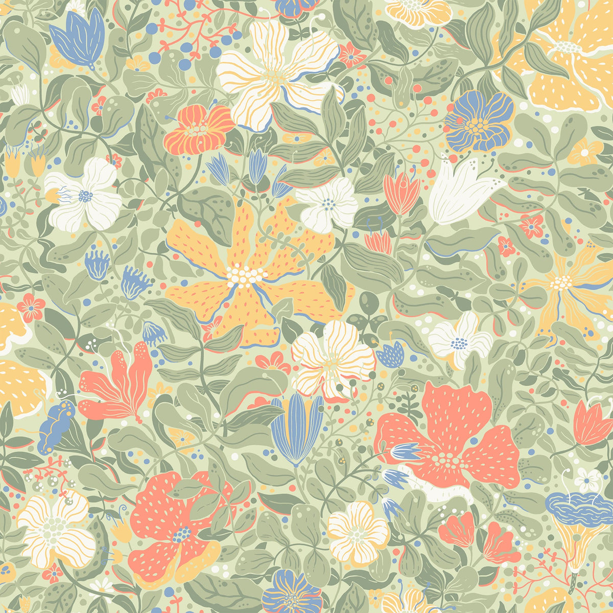 Scandinavian, Flowers, Botanical