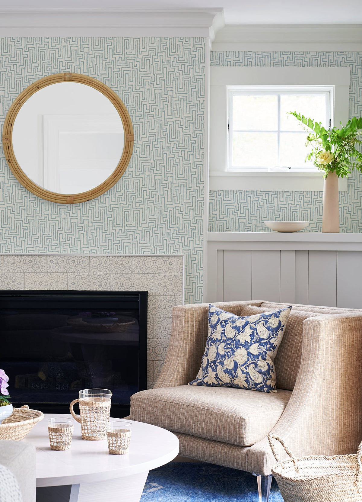 Ramble Geometric Wallpaper