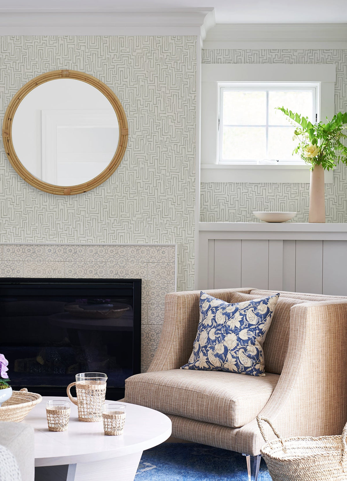 Ramble Geometric Wallpaper