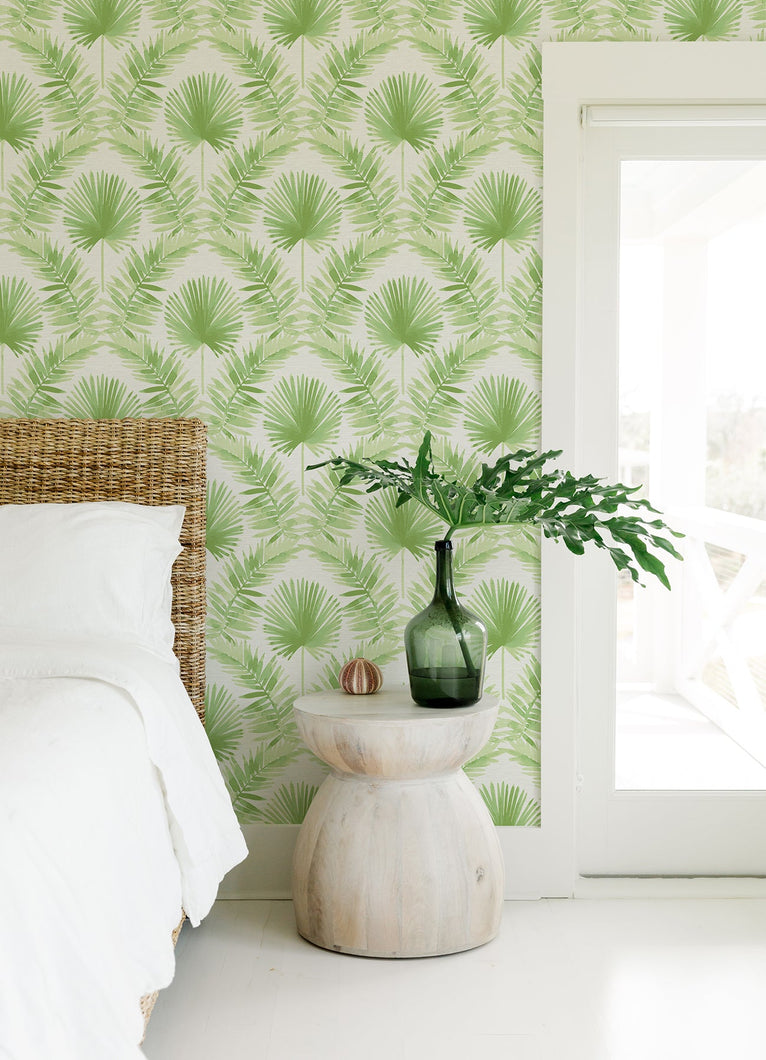 Calla Painted Palm Wallpaper