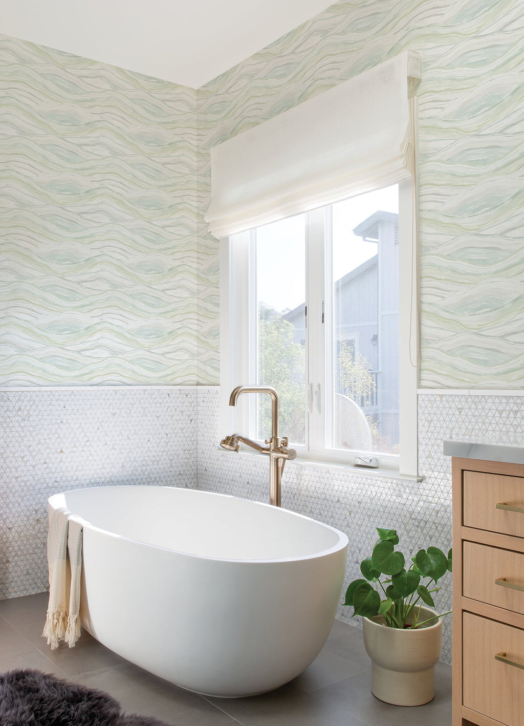 Dorea Striated Waves Wallpaper
