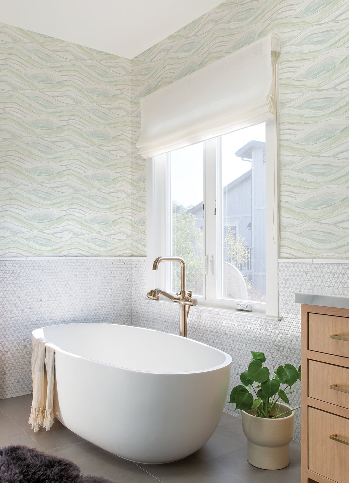 Dorea Striated Waves Wallpaper