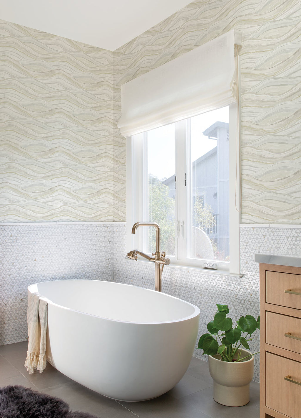 Dorea Striated Waves Wallpaper