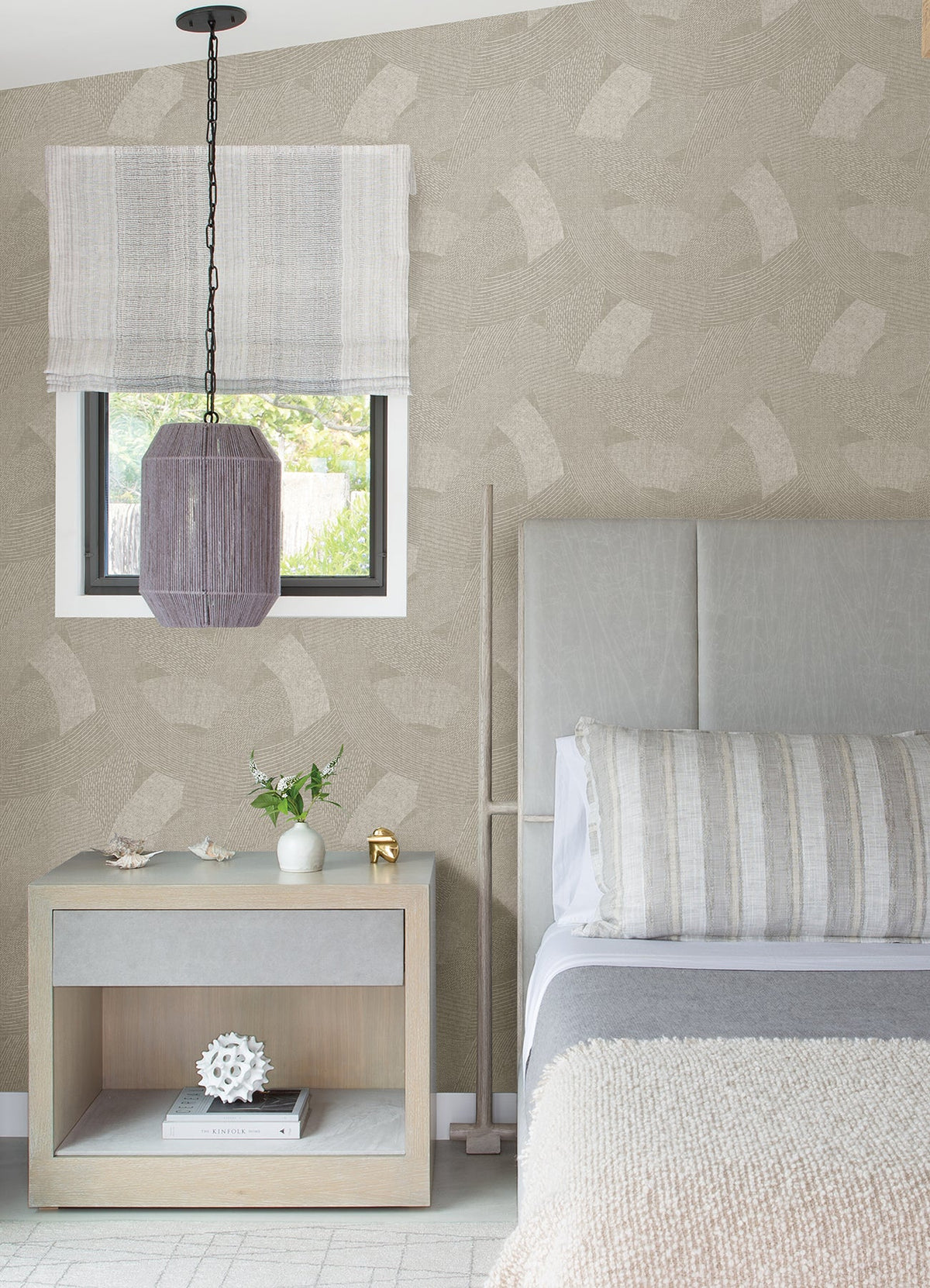 Tania Woven Abstract Wallpaper