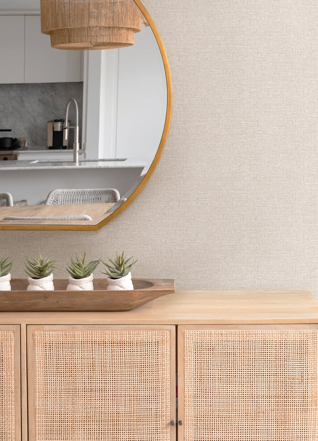 Minerva Texture Geometric Wallpaper