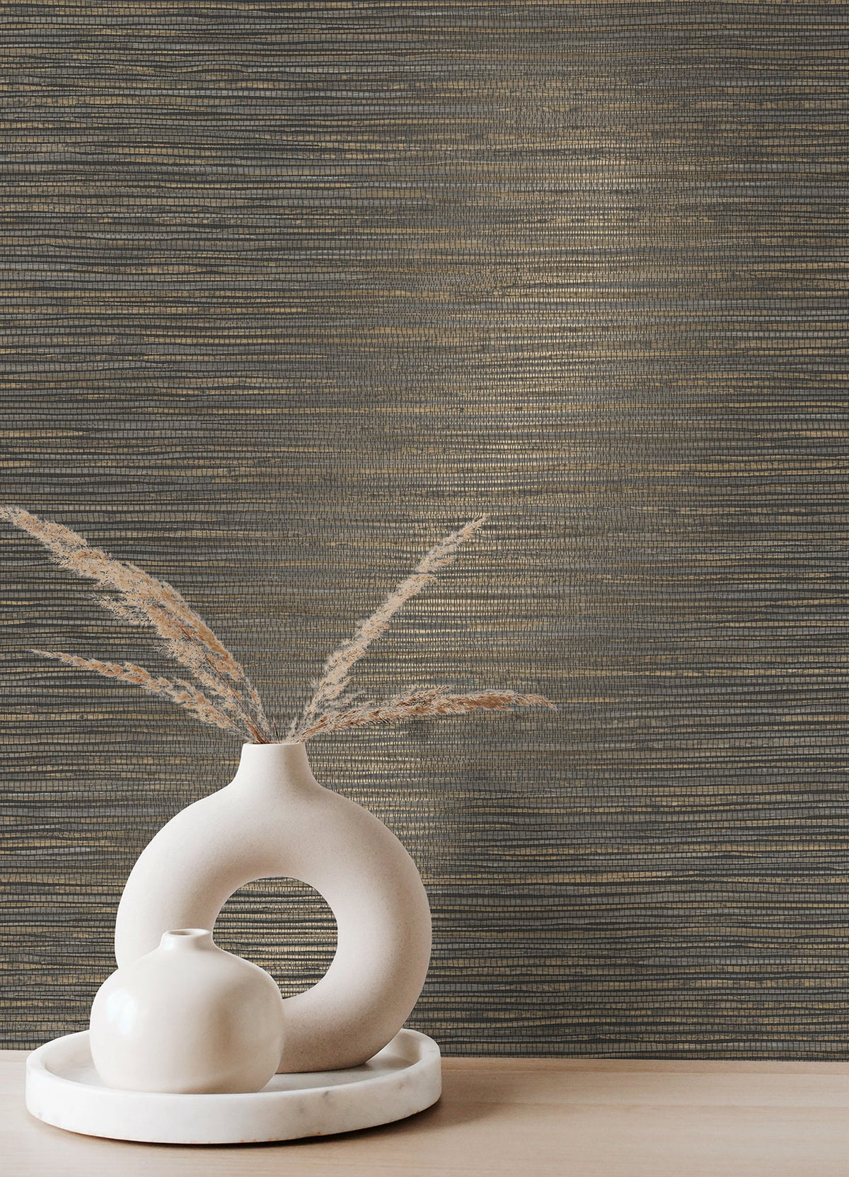 Alton Faux Grasscloth Wallpaper