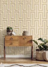 Load image into Gallery viewer, Henley Geometric Grasscloth Wallpaper