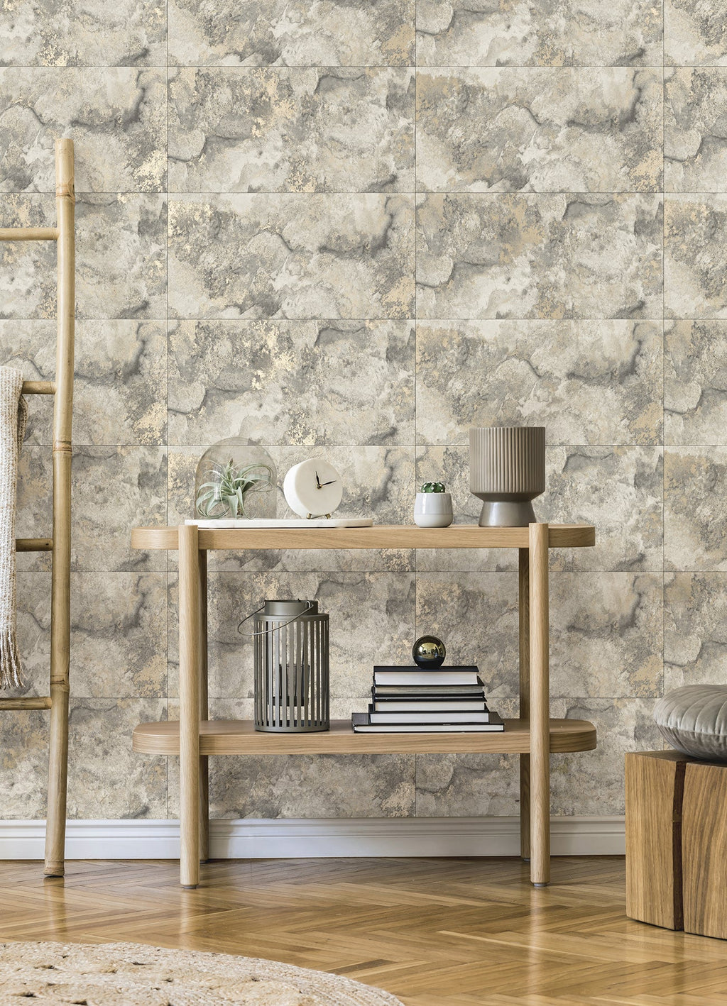 Aria Marbled Tile Wallpaper