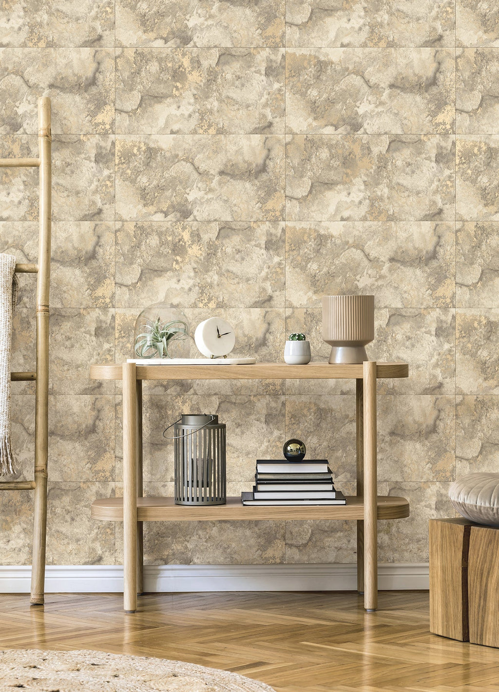 Aria Marbled Tile Wallpaper