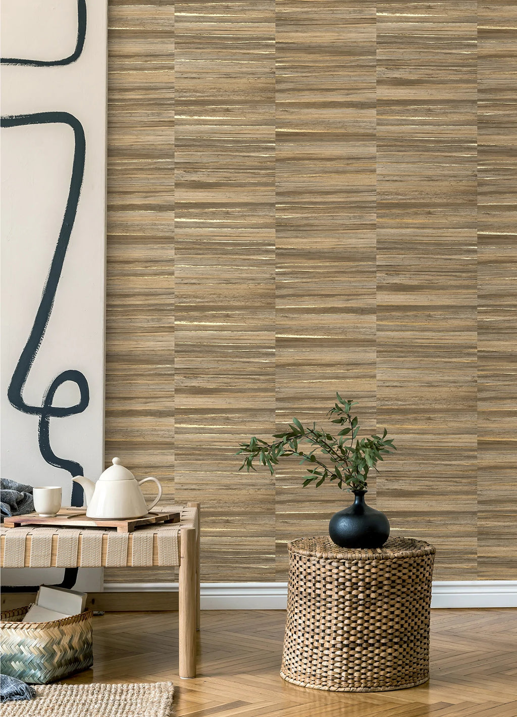 Rowan Faux Grasscloth Wallpaper