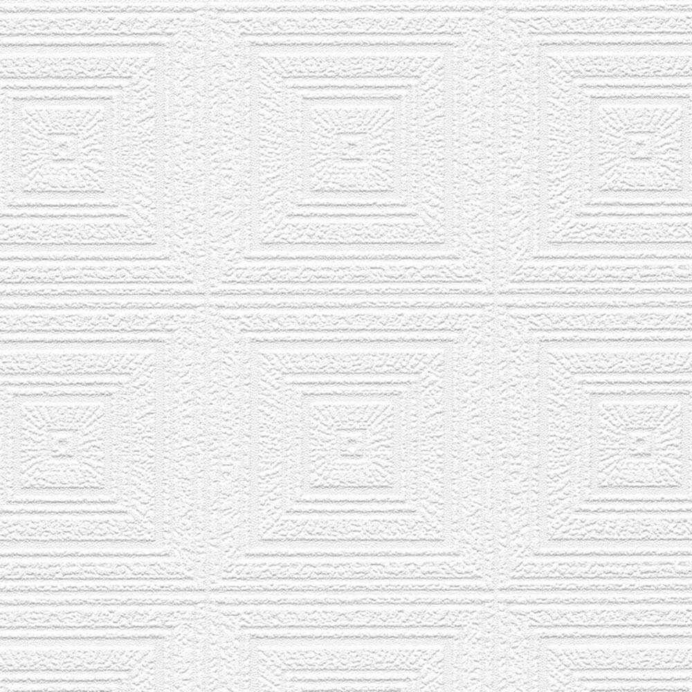 Aztec Panels Paintable Wallpaper