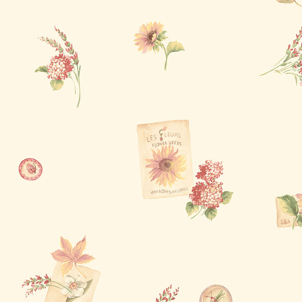 wallpaper, wallpapers, floral, flowers, leaves, bugs, butterfly, seed packets