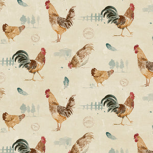 wallpaper, wallpapers, birds, roosters, chickens, feathers, trees, fence, hen house