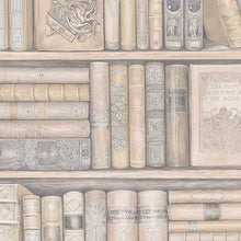 Load image into Gallery viewer, wallpaper, wallpapers, books, bookcase, vintage, old books, leather bound books, shelves