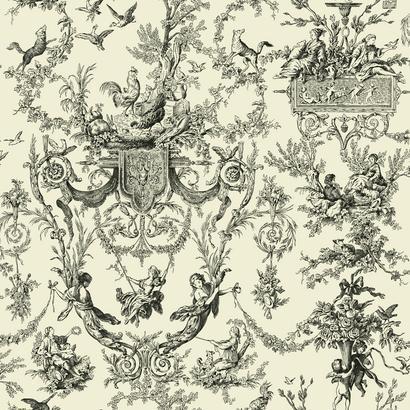 toile de jouy scenic classical Victorian vintage historical