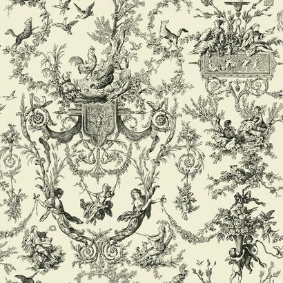 Antique French Chateau Wallpaper Roses Louis XV Style - Etsy
