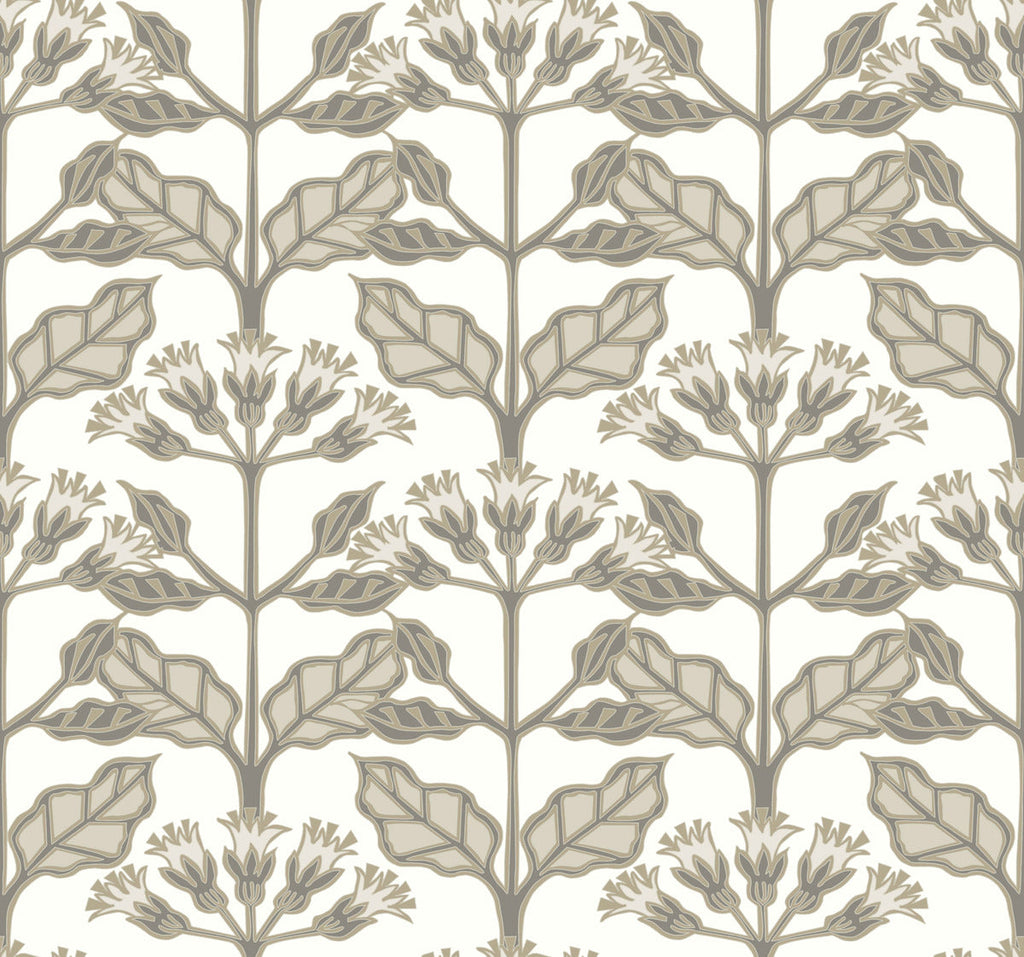 Tracery Blooms Wallpaper