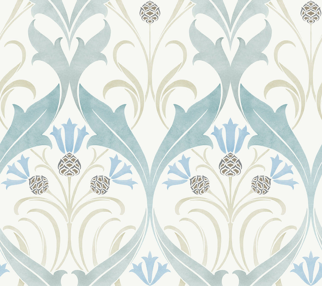 Pine Cone Ribbon Wallpaper