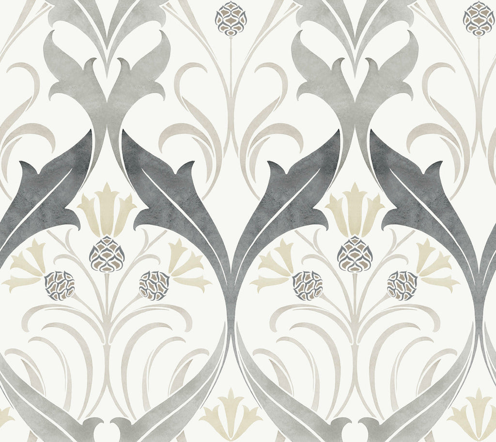 Pine Cone Ribbon Wallpaper