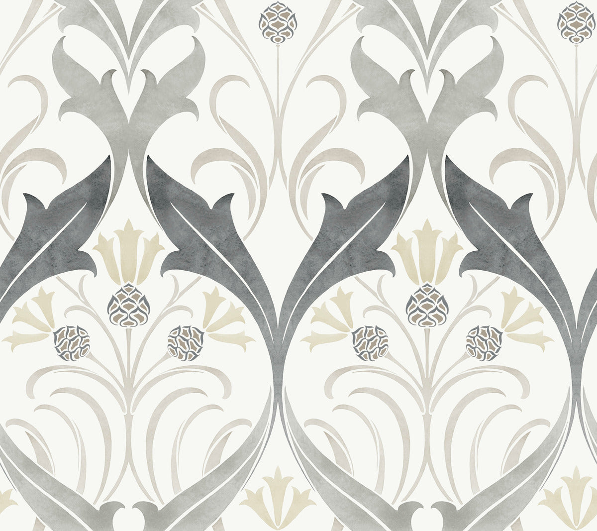 Pine Cone Ribbon Wallpaper