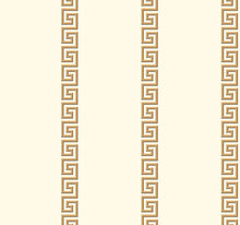 Load image into Gallery viewer, Greek key meander stripes coral metallic
