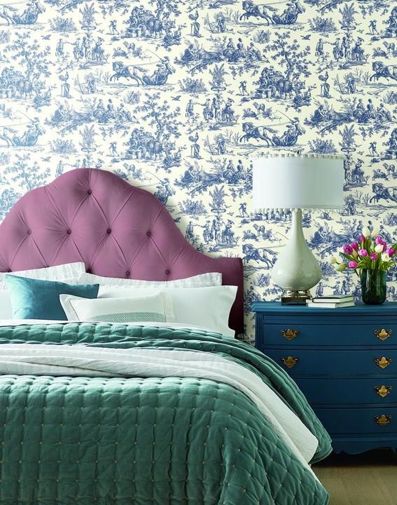 Seasons Toile Wallpaper