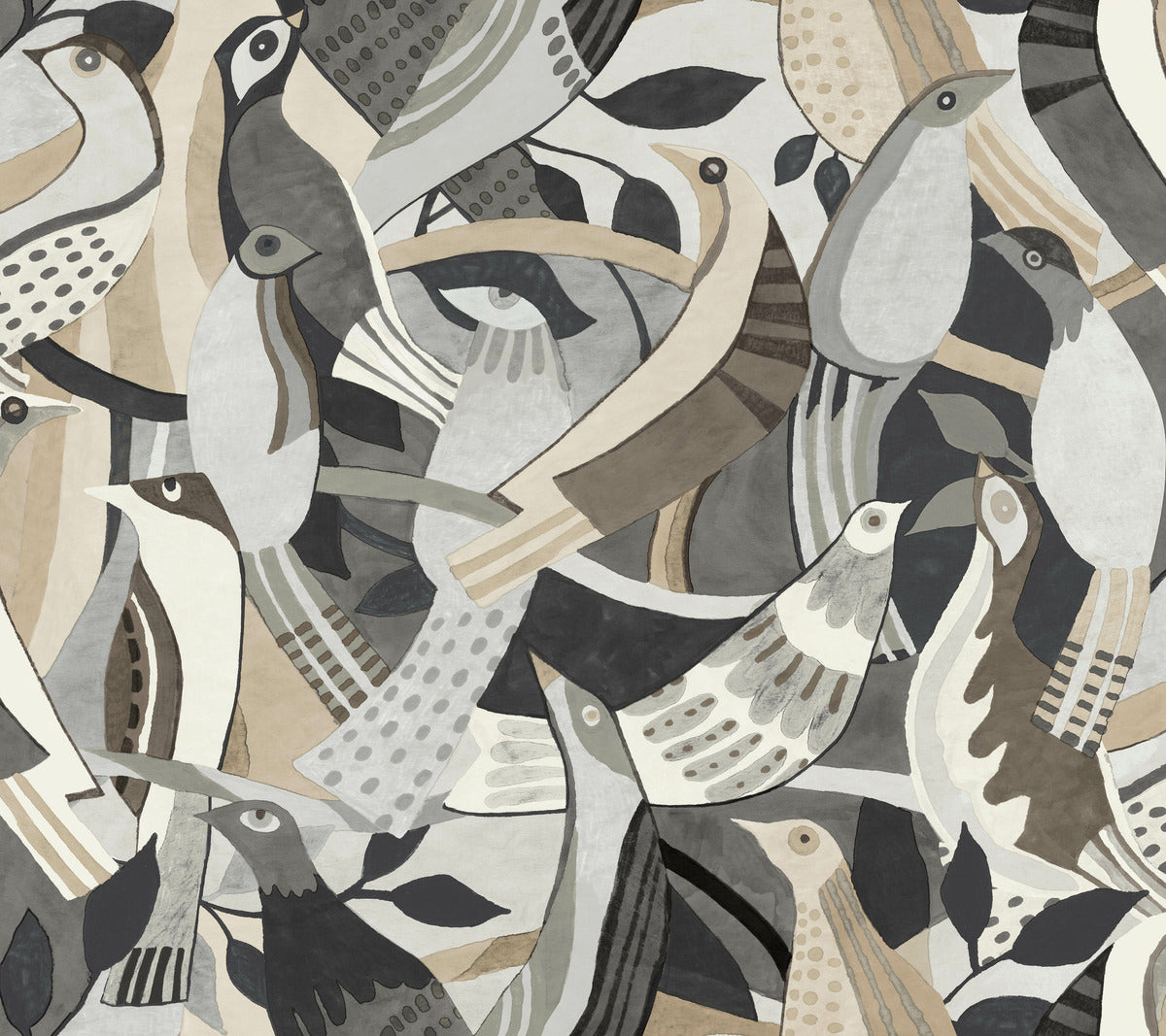 Fauvist Flock Wallpaper