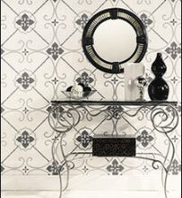 Load image into Gallery viewer, TU27132 white bg. W/ silver and black tile drsign