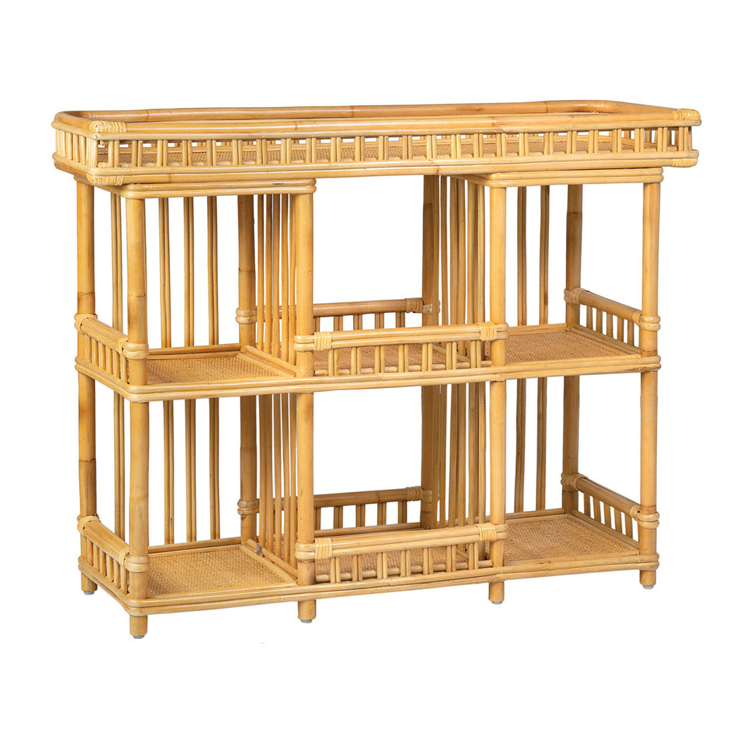 Rattan Console Bar Table, Natural