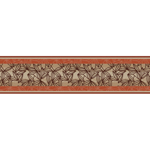 Rust and brown leaf border. Bg1685bd