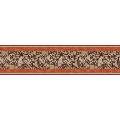 Rust and brown leaf border. Bg1685bd