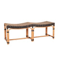 rattan double bench