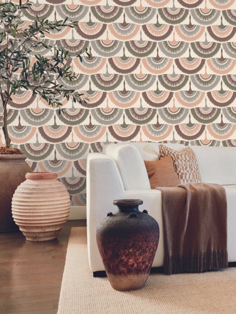 Feather and Fringe Wallpaper