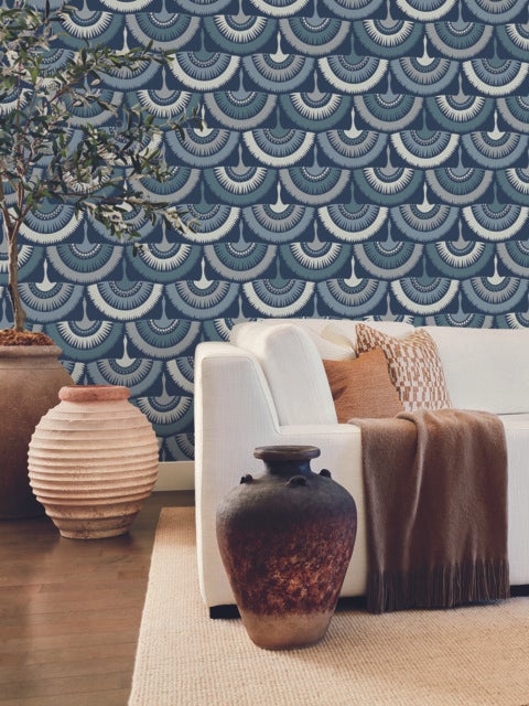 Feather and Fringe Wallpaper