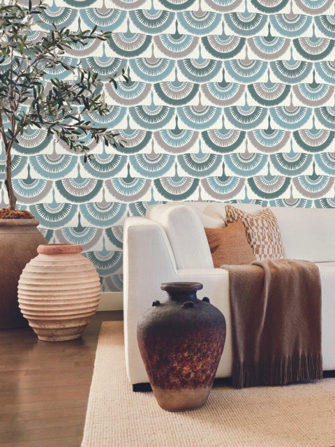 Feather and Fringe Wallpaper