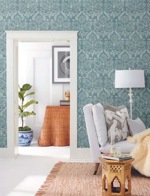 Laurel Damask Wallpaper