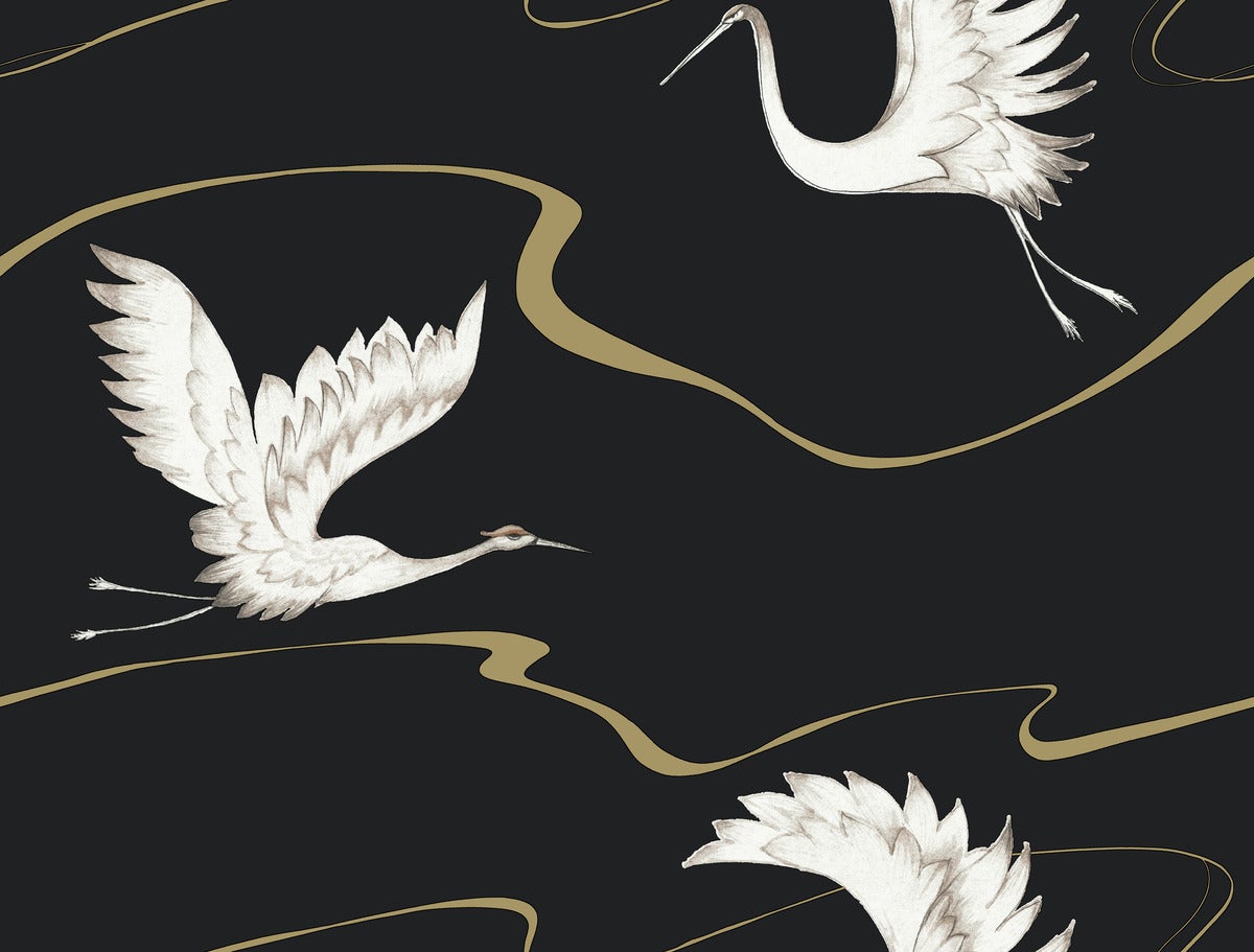Cranes Wallpaper  Stunning Large Bird Design  Milton  King EU