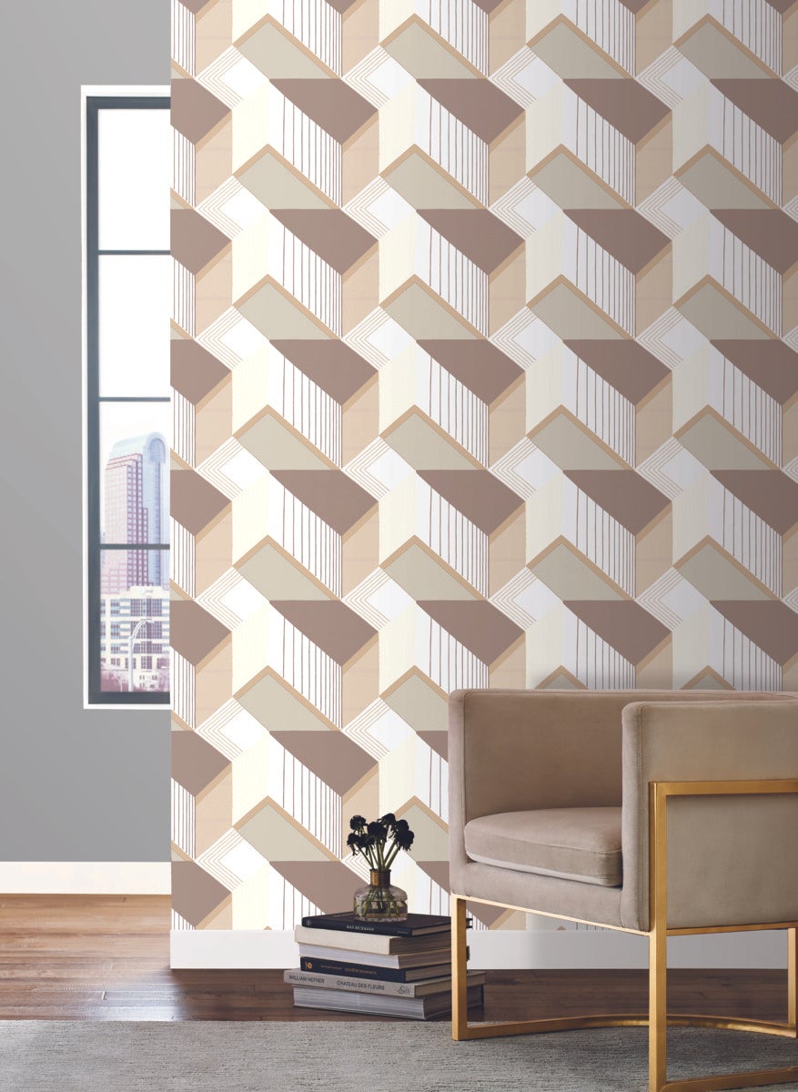 Graphic Geo Blocks Wallpaper